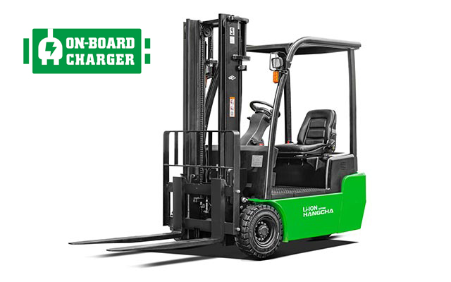 Hangcha 3-wheel electric lithium-ion forklift 2,000 to 3,000 lbs