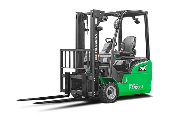Hangcha 3-wheel electric lithium-ion forklift 3,200 to 4,000 lbs