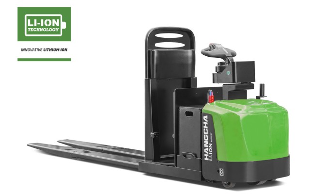 Hangcha electric lithium-ion center control rider pallet jack