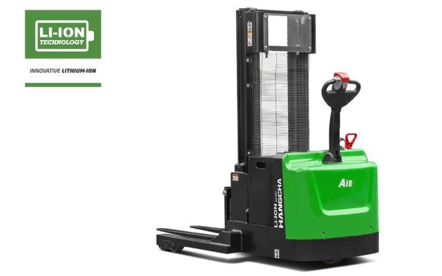 Hangcha electric lithium-ion industrial walkie straddle stacker 2,500 to 4,000 lbs