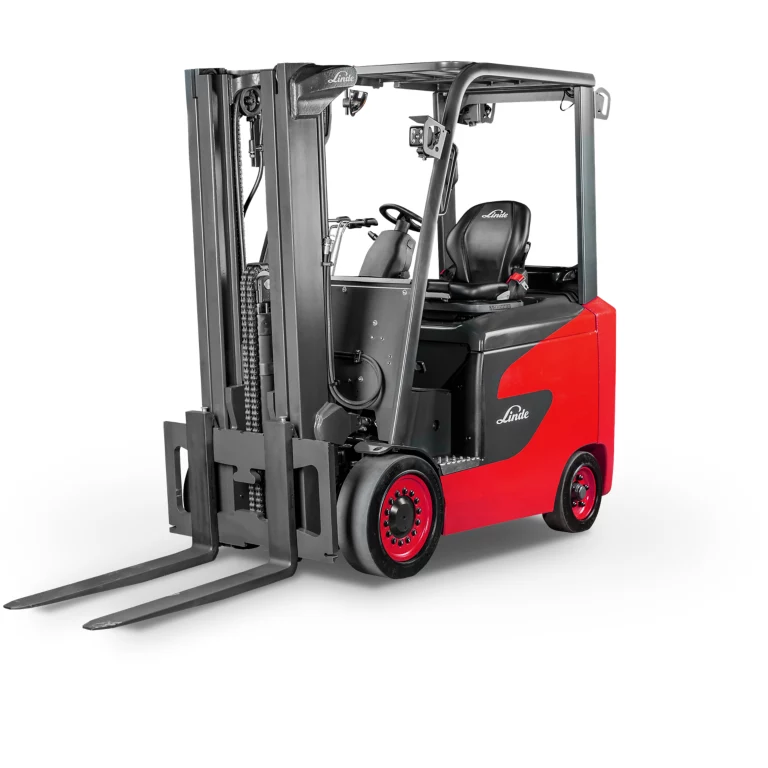 Linde E25C-E32CL cushion tire electric forklift 5,000 to 6,500 lb capacity