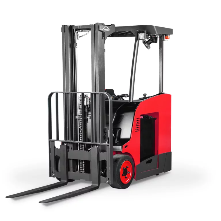 Linde E18S-E20S cushion tire electric forklift 3,500 to 4,000 lb capacity